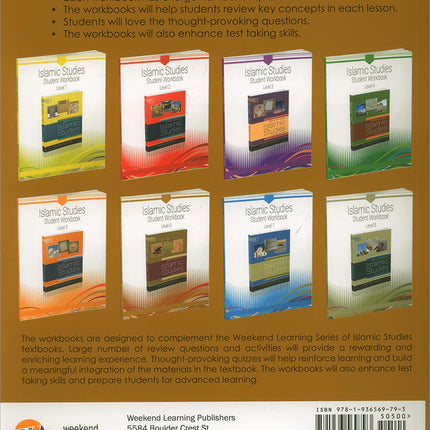 Weekend Learning Islamic Studies Workbook: Level 6 (Revised and Enlarged Edition)