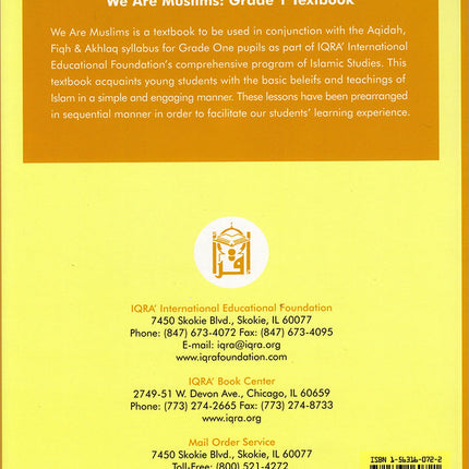 We Are Muslims Textbook: Grade 1