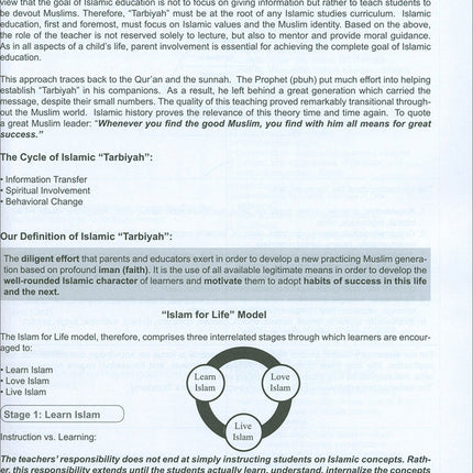 I Love Islam Teacher/Parent Guide: Level 5 (International/Weekend Edition)