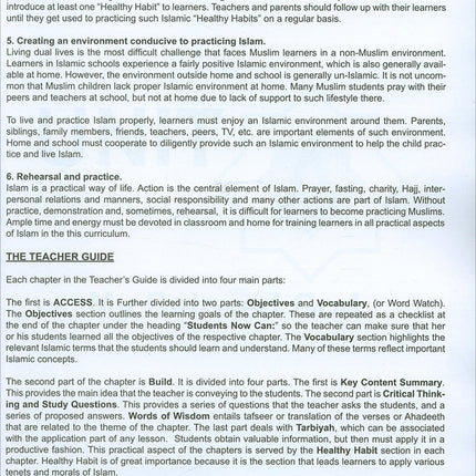 I Love Islam Teacher/Parent Guide: Level 1 (International/Weekend Edition)