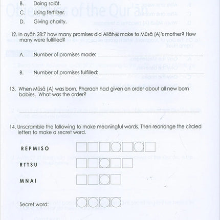 Weekend Learning Islamic Studies Workbook: Level 6 (Revised and Enlarged Edition)