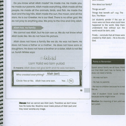 Weekend Learning Islamic Studies Teacher's Manual: Level 1 (New Edition)