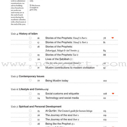 Safar Islamic Studies Workbook: Level 7