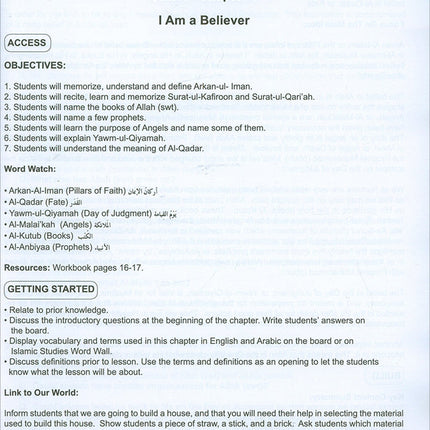 I Love Islam Teacher/Parent Guide: Level 1 (International/Weekend Edition)