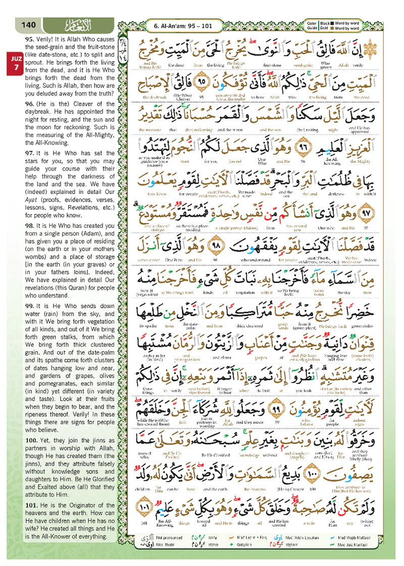 Al-Quran Al-Karim The Noble Quran Red-Medium size B5 (25x17.5 cm)|Maqdis Quran