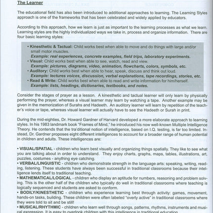 I Love Islam Teacher/Parent Guide: Level 5 (International/Weekend Edition)