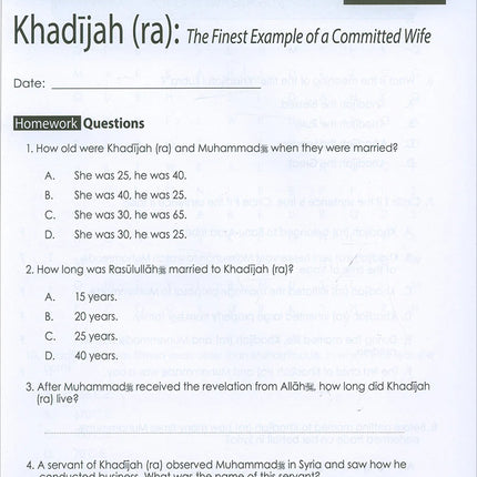 Weekend Learning Islamic Studies Workbook: Level 6 (Revised and Enlarged Edition)