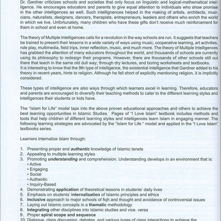 I Love Islam Teacher/Parent Guide: Level 5 (International/Weekend Edition)