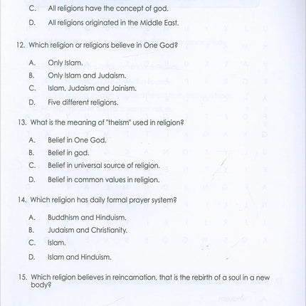 Weekend Learning Islamic Studies Workbook: Level 6 (Revised and Enlarged Edition)