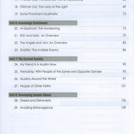 Weekend Learning Islamic Studies Workbook: Level 6 (Revised and Enlarged Edition)