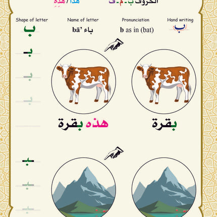 (كتاب العربية رقم 1 (التلميذ والتدريبات -  Arabic Book 1 (Text & Exercise Book)