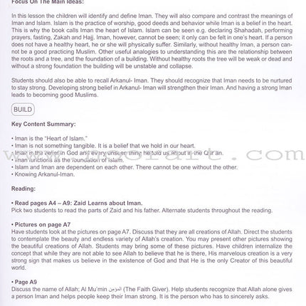 I Love Islam Teacher/Parent Guide: Level 3 (International/Weekend Edition)