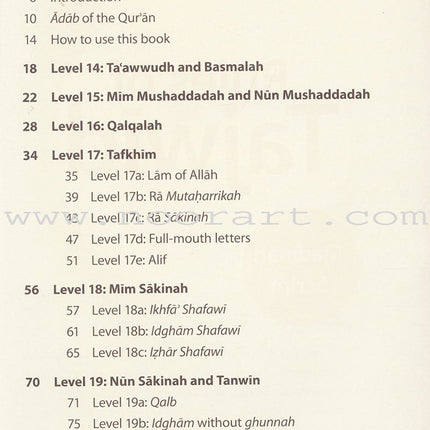 Rules of Tajwid (Madinah Script)