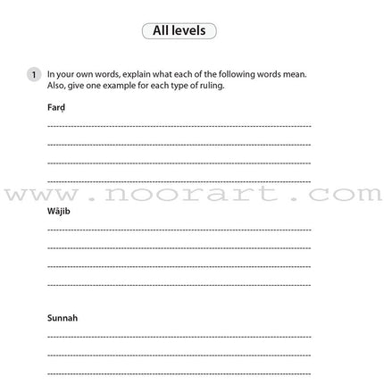 Safar Islamic Studies Workbook: Level 5