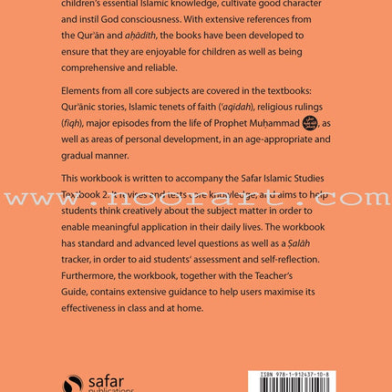 Safar Islamic Studies Workbook: Level 2