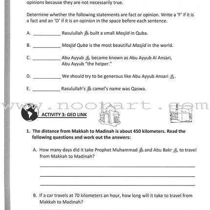 Sirah of Our Prophet Workbook Level 6