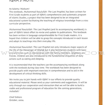 Sirah of Our Prophet Workbook Level 1