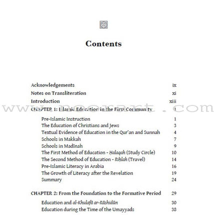 A Social History Of Education In The Muslim World (From the Prophetic Era to Ottoman Times)