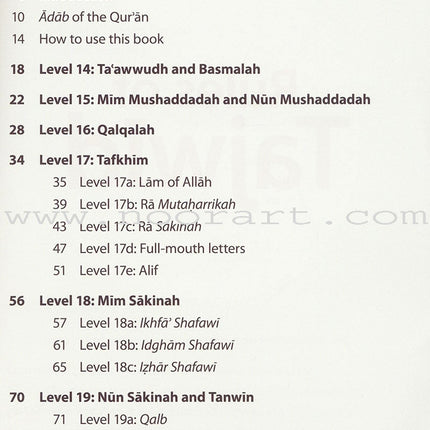 Rules of Tajwid - Learn to Read Series (South Asian Script)