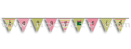 Bunting “Happy Eid Banner” - Shabby “Zee” Chic