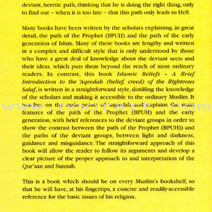 Islamic Beliefs - A Brief Introduction to the 'Aqeedah of Ahl as-Sunnah wal-Jama'ah