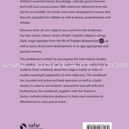 Safar Islamic Studies Workbook: Level 6