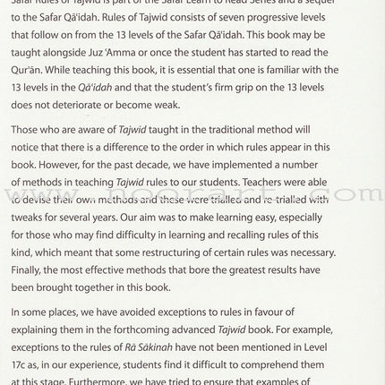 Rules of Tajwid - Learn to Read Series (South Asian Script)