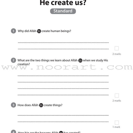 Safar Islamic Studies Workbook: Level 6