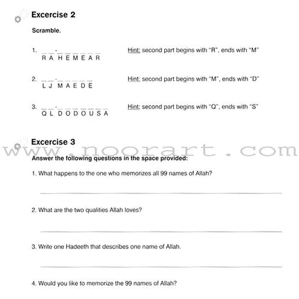 I Love Islam Worksheets/Workbook: Level 5