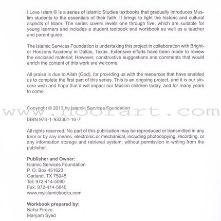 I Love Islam Workbook: Level 2 (International/Weekend Edition)