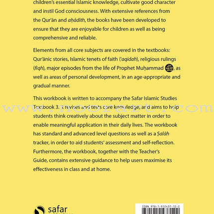 Safar Islamic Studies Workbook: Level 3