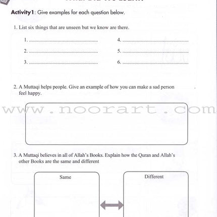 We Are Muslims Workbook: Grade 4