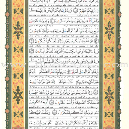 Tajweed Qur'an (Whole Qur'an, With Persian Translation) (Colors May Vary) مصحف التجويد