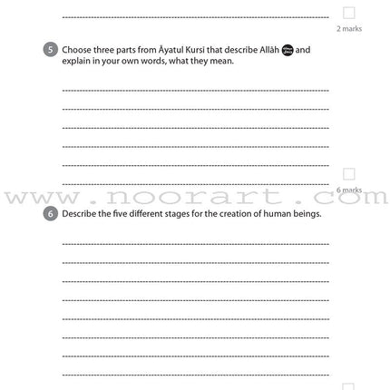 Safar Islamic Studies Workbook: Level 6