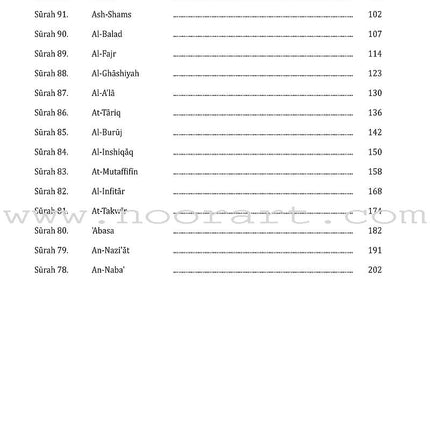 Juz 'Amma for School Students (With Transliteration)