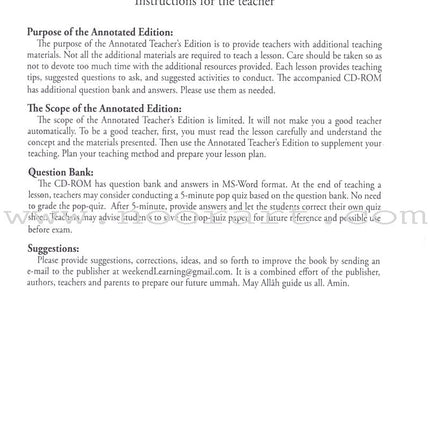 Weekend Learning Islamic Studies Teacher's Manual : Level 6 (New Edition)