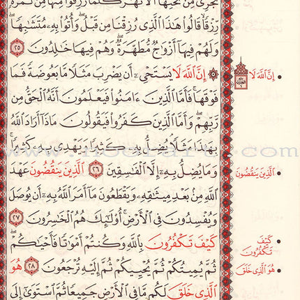 The Memorized Quran (Color May Vary) المصحف المحفّظ
