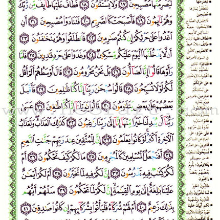 Tajweed Qur'an (Juz' Tabarak, Size: 7"x9") مصحف التجويد