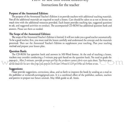 Weekend Learning Islamic Studies Teacher's Manual : Level 5 (New Edition)