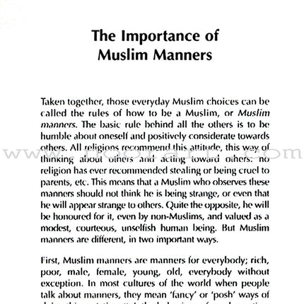 Muslim Manners