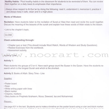 I Love Islam Teacher/Parent Guide: Level 3 (International/Weekend Edition)