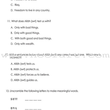 Weekend Learning Islamic Studies Workbook: Level 3 (Revised and Enlarged Edition)