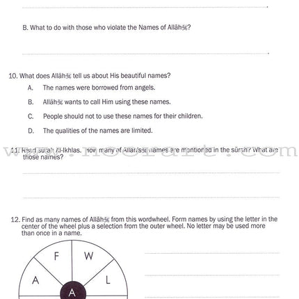 Weekend Learning Islamic Studies Workbook: Level 4 (Revised and Enlarged Edition)