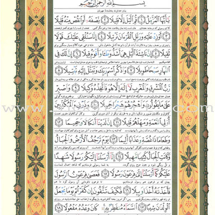 Tajweed Qur'an (Whole Qur'an, With Persian Translation) (Colors May Vary) مصحف التجويد