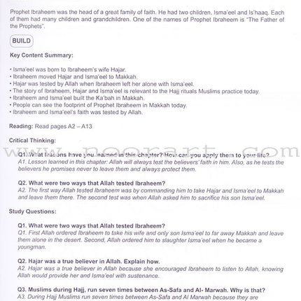 I Love Islam Teacher/Parent Guide: Level 4 (International/Weekend Edition)