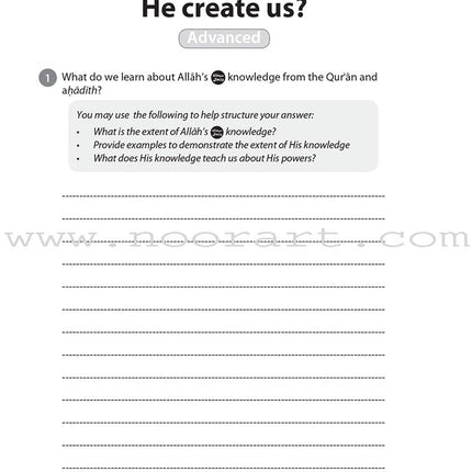 Safar Islamic Studies Workbook: Level 6