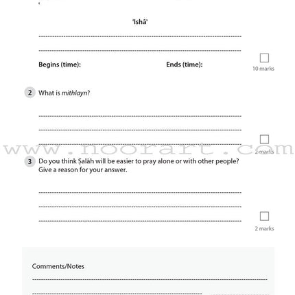 Safar Islamic Studies Workbook: Level 5