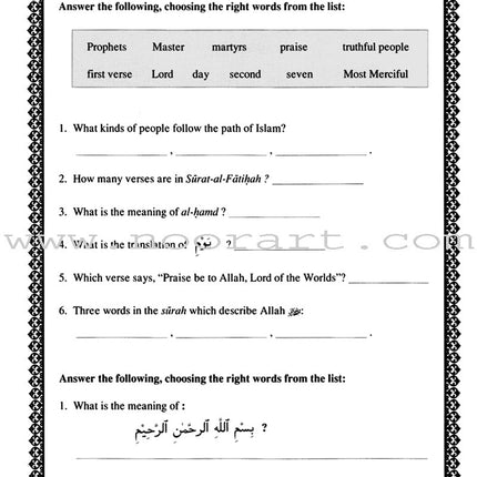 Short Surahs Workbook