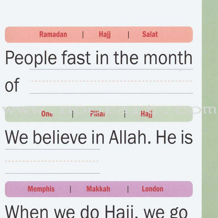 5-Pillars of Islam Activity Book (for Beginners)
