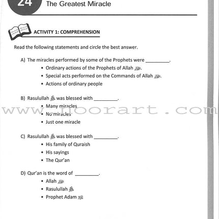 Sirah of Our Prophet Workbook Level 6